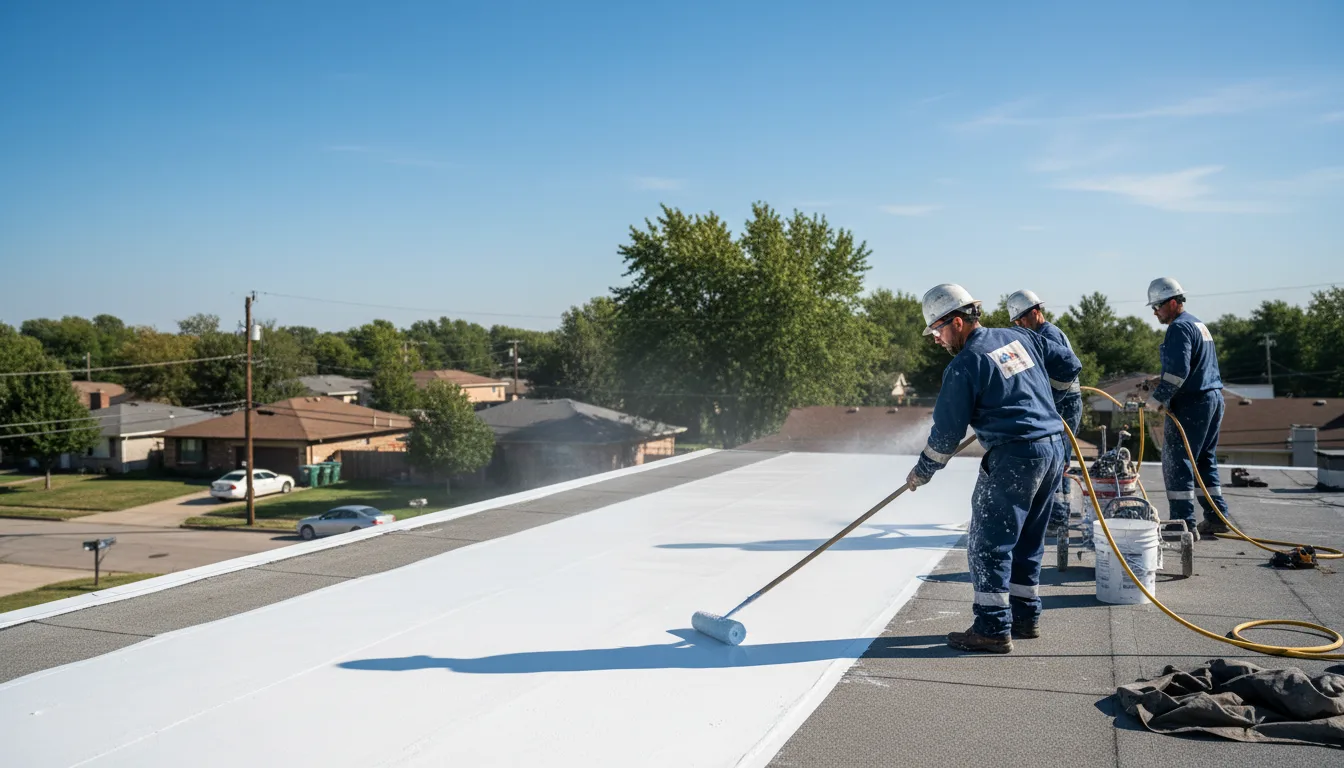 Commercial roof coating in Larwill, IN near me